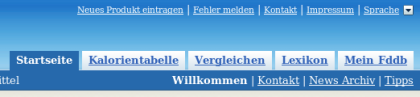 FDDB Naviagtionsleiste