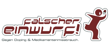 logo-falscher-einwurf kampagne anti-doping logo falscher einwurf